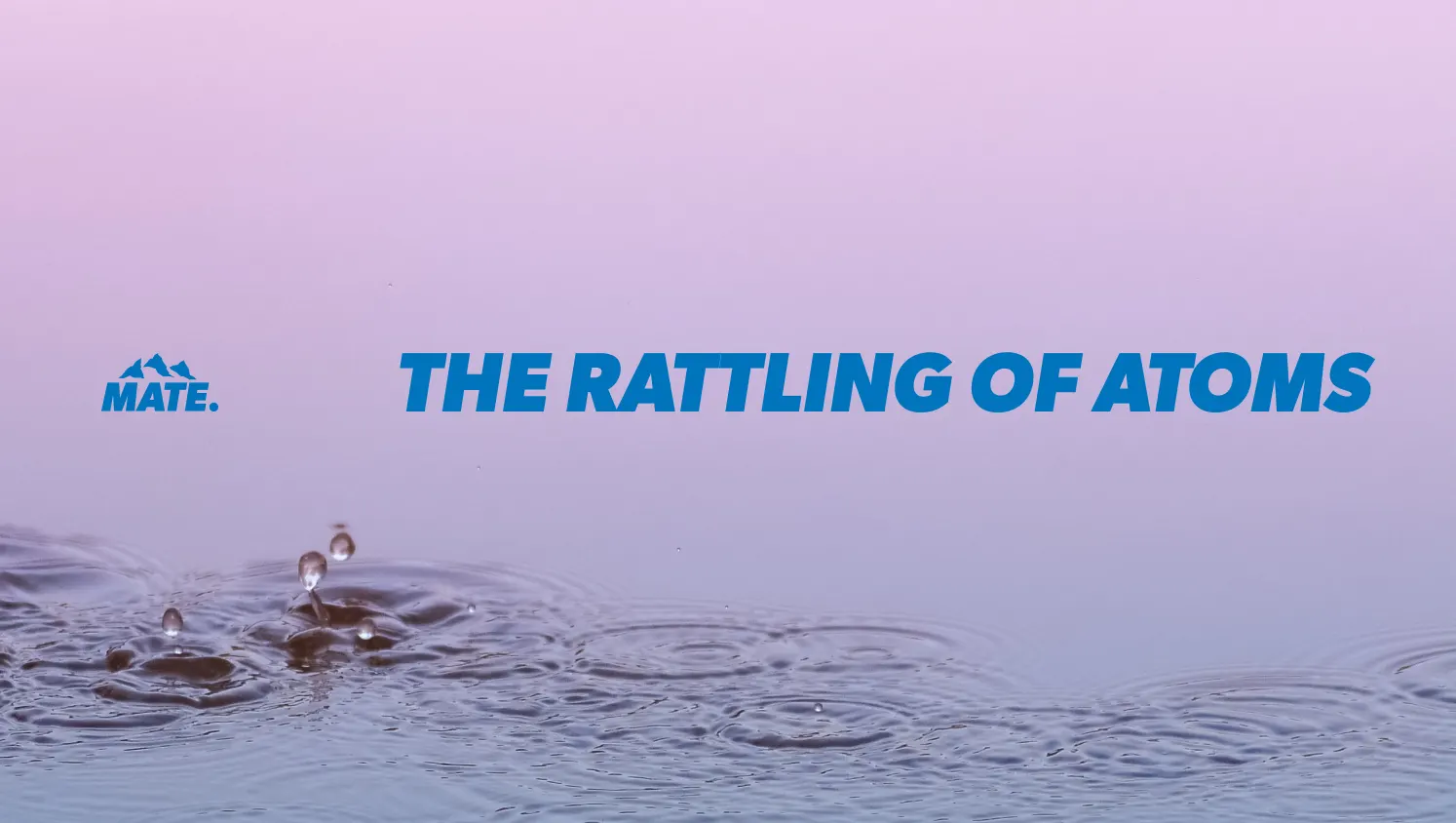 Evian x MATE — water is life