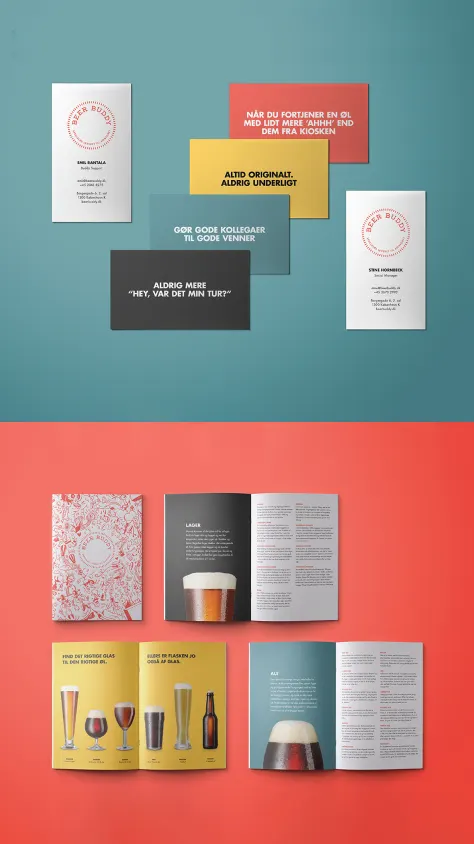 Beer Buddy — business cards and booklet