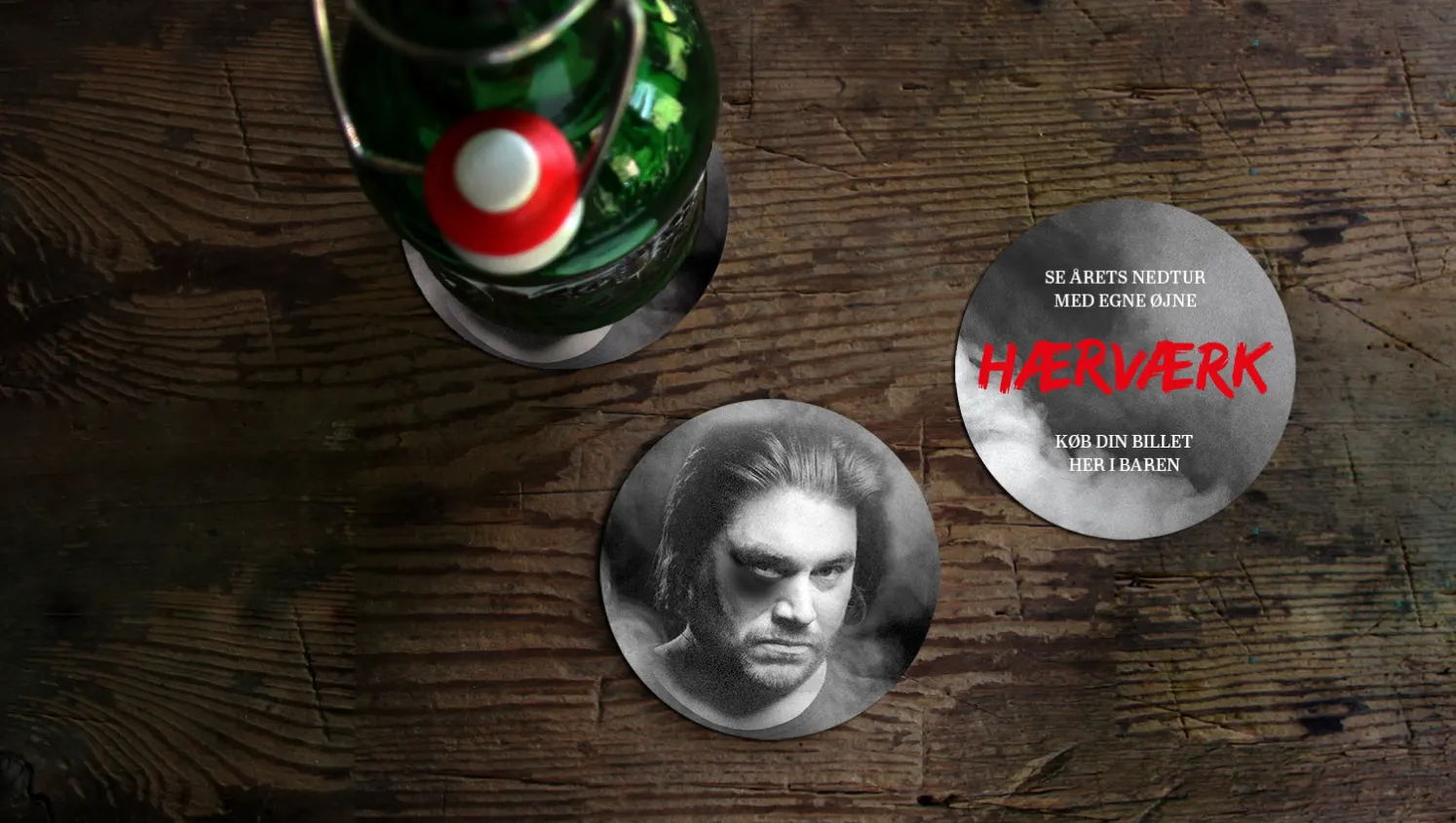 The Royal Danish Theatre — moist and temperature reactive coasters